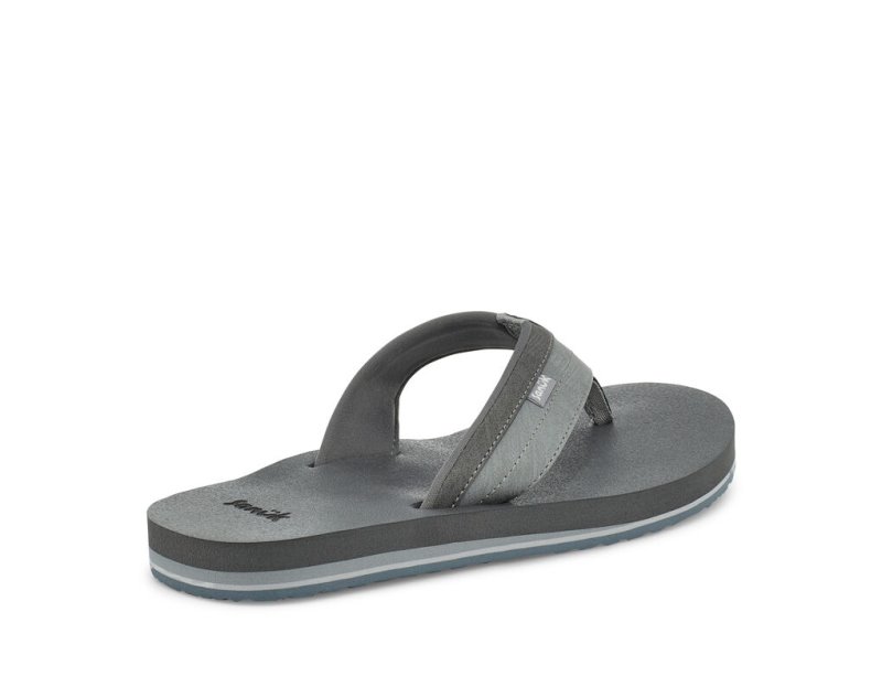 Sanuk Ziggy Water Friendly Men's Flip Flops Grey | Canada 187ILH